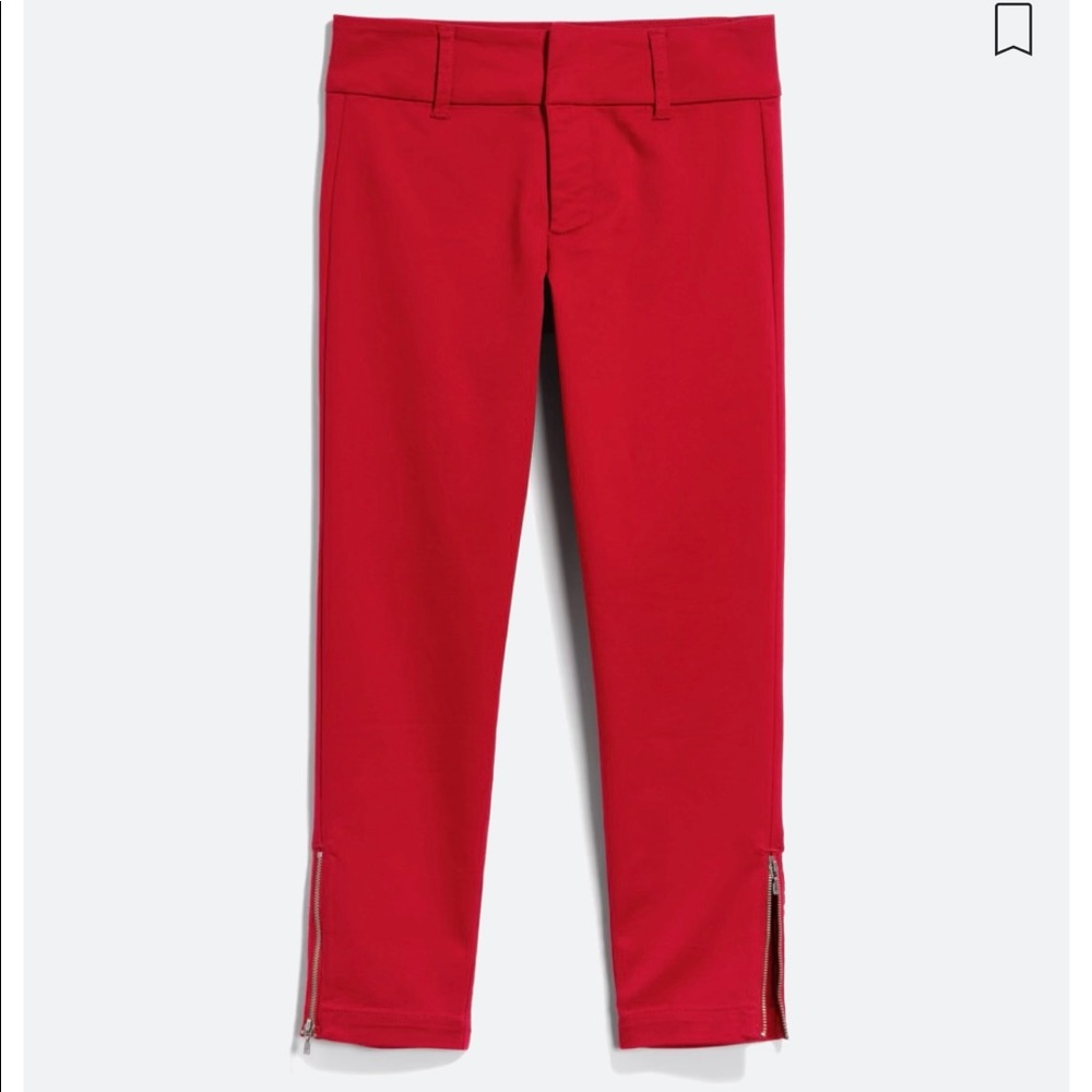 Tinsel red capri pants. Size 32